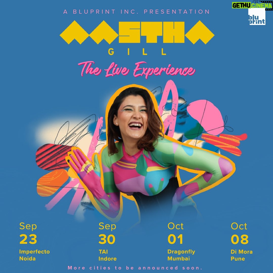 Aastha Gill Instagram - Itโs Showtime!! ๐ค Catch me live in a city near youuu ๐ Iโm coming to sing my heart out just for you. Itโs going to be epic!! Get ready to groove ๐ถ Grab your tickets now! Link in bio ๐ #LivewithAasthaGill #AasthaGill #AGOG #Artist