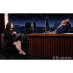 Abbi Jacobson Instagram - Was so lovely to hang with @davidalangrier on @jimmykimmellive last night! I told a story about a fried chicken sandwich, as one does on national television.