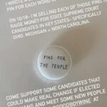 Abbi Jacobson Instagram - More info on Pins For The People! Basically Tuesday eve is an in person event where 500 pins will be sold to raise $$ for key state Supreme Court candidates (7 in particular from Ohio, North Carolina Michigan) Come and donate and pick out your word! If you’re not in LA, you can donate online too to help the cause but I unfortunately will not be able to send the pins. So the pins= in person only. For now at least. The link below and in my bio has more specific info! https://linktr.ee/abbijacobson