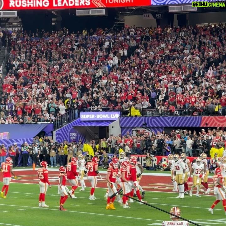 Abby Rao Instagram - What an incredible experience!! I can’t say how blessed I feel that I was able to be there. The energy was amazing and everyone truly played their hearts out!! Congrats Chiefs!! ❤️