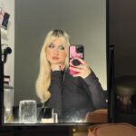 Abby Roberts Instagram – got glammed by my bestie @milanreddydevlin can we pls appreciate how pretty this beat is wowoweee✨