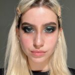 Abby Roberts Instagram – got glammed by my bestie @milanreddydevlin can we pls appreciate how pretty this beat is wowoweee✨