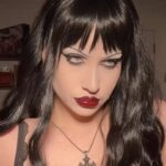 Abby Roberts Instagram - romantic goth makeup🥀 #romanticgoth #gothmakeup