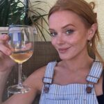 Abigail Cowen Instagram - giving major middle aged woman post-divorce mindin her own damn business on the front porch of her vacation home as she gets her daily dose of drama from watching her neighbors fight, kinda vibes and I’ve never felt better