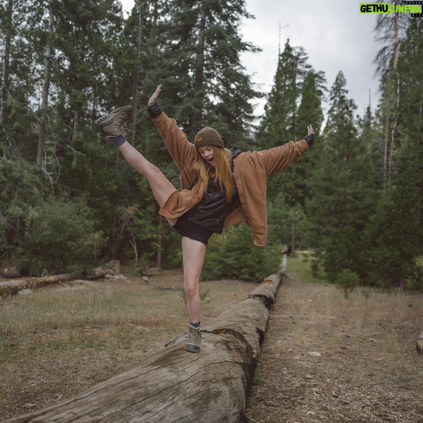 Abigail Cowen Instagram - just me & the trees happy as can be heheh pls leave me here
