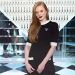 Abigail Cowen Instagram – In love with @pradabeauty, was a dream night 🤍#pradabeautypartner