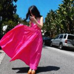 Abigail Spencer Instagram - Fuchsia (/ˈfjuːʃə/, FEW-shə) is a vivid pinkish-purplish-red color, named after the color of the flower of the fuchsia plant, which was named by a French botanist, Charles Plumier, after the 16th-century German botanist Leonhart Fuchs. 💞🪷🌾 #fuchsiaplant 📷 @claytonhawkins