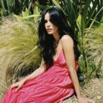 Abigail Spencer Instagram - Fuchsia (/ˈfjuːʃə/, FEW-shə) is a vivid pinkish-purplish-red color, named after the color of the flower of the fuchsia plant, which was named by a French botanist, Charles Plumier, after the 16th-century German botanist Leonhart Fuchs. 💞🪷🌾 #fuchsiaplant 📷 @claytonhawkins