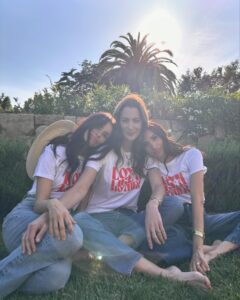 Abigail Spencer Instagram - I CELEBRATE all those who mother & honor the kind of love that is determined, powerful, & unconditional. We lift each other up with love. We inspire & build community with this love. We give it to each other, and receive it - so deeply & boldly. I am grateful for the friends (especially these two) who love me like a mother. And I am proud to support the @allianceofmoms community & their mission to build bright futures for young parents who have experienced foster care. In honor of Mother’s Day, join me in supporting this campaign and #lovelikeamother ***Proceeds from this tee will benefit the impactful work of the Alliance of Moms & support essential services, education, & advocacy so that young parents in foster care & their children can heal & thrive. shopallianceofmoms.org To purchase link in bio! ❤️‍🩹