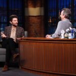 Adam Scott Instagram – On @latenightseth tonight crossing my legs and talking Father’s Day, Severance, and not texting teens with @SethMeyers, who really is the best. 👍