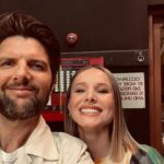 Adam Scott Instagram – Well well well. Look who I run into backstage at @GoodMorningAmerica… @kristenanniebell!