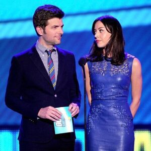 Adam Scott Instagram - Great to see @plazadeaubrey at the #GothamAwards and so excited to see her being recognized for her INCREDIBLE work. Thought I’d grasp this opportunity to take you on a journey of Plaza/Scott collabs, over oceans of time