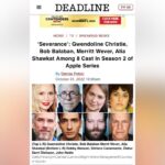 Adam Scott Instagram - Holy shiiiit beyond excited to work with this unbelievable group of actors on season 2 of Severance—we are so lucky to have them. ❤️