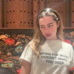 Addison Rae Instagram - sippin Diet Pepsi 💄🍒