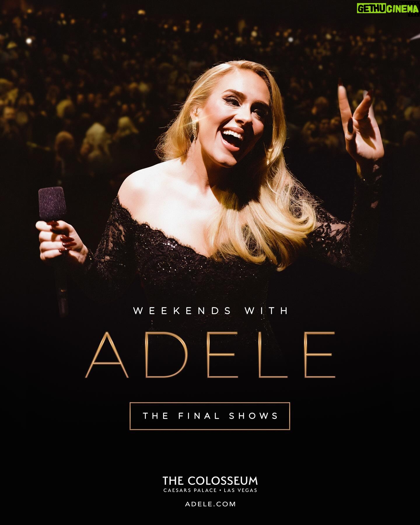 Adele Instagram - The postponed dates for Weekends With Adele at The Colosseum, Caesars Palace from March have been rescheduled to the below dates later this year. Ticket holders for the postponed dates will be sent an email regarding their new allocated date. Fri 25 Oct & Sat 26 Oct Fri 1 Nov & Sat 2 Nov Fri 8 Nov & Sat 9 Nov Fri 15 Nov & Sat 16 Nov Fri 22 Nov & Sat 23 Nov All other shows remain unaffected.