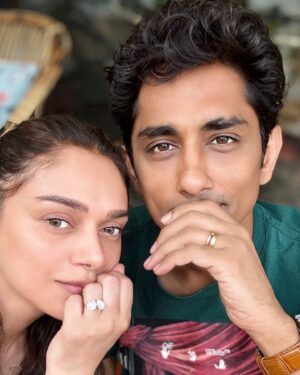 Aditi Rao Hydari Instagram - He said yes! ❤️
E. N. G. A. G. E. D. 💫