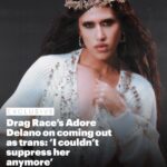Adore Delano Instagram - Check out my latest interview with @attitudemag 🩵🩷🤍
