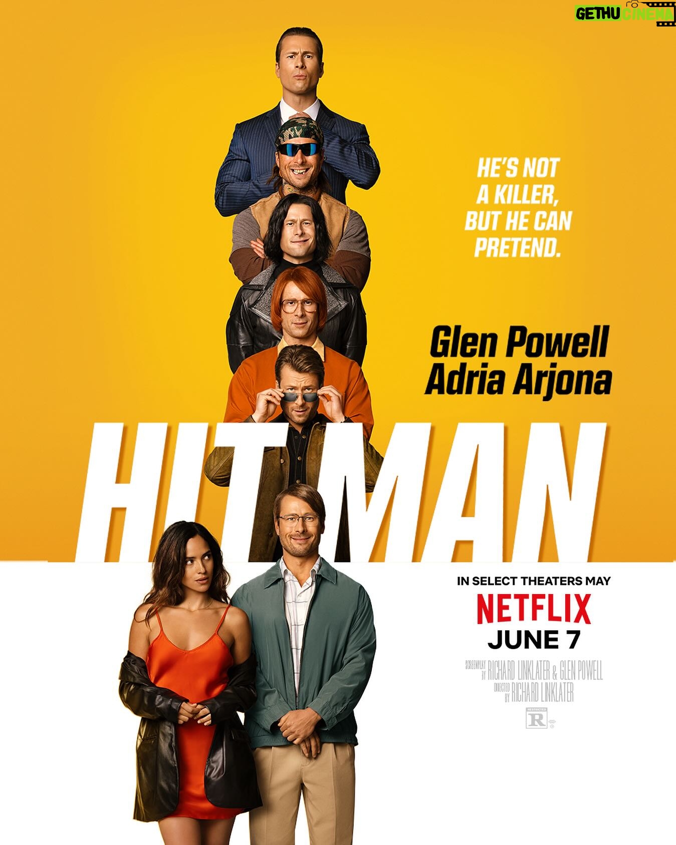 Adria Arjona Instagram - HIT MAN A TRUE STORY ABOUT A FAKE HITMAN Theaters May 24 On Netflix June 7