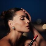 Adria Arjona Instagram - Lip power one of my personal favorites and the key in creating this look with my dear friend @babskymakeup @armanibeauty #Armanibeauty #ArmaniMakeup Luminous Silk Foundation in shade 7.5 Luminous Silk Concealer in shade 5 Luminous Silk Glow Fusion Powder in shade 4 Luminous Silk glow blush 60 Eye Tint in shades 8 and 10 Smooth Silk Eye Pencil in shade 12 Eyes to Kill Classico Mascara Lip Power in shade 102