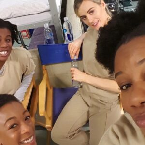 Adrienne C. Moore Instagram - Happy 10 years @oitnb! Wow, I can't believe it. It feels like time has flown. This crew! This cast! This family! What an impeccable experience. As I reflect on that time in my life, I remember how much I grew as a person, as an artist. Most artists will tell you, magic like this, doesn't always happen in your career. And when you get the opportunity to experience it, hold on for the ride and get everything you can from it. Cause once it's gone, it's rare you'll get it again. I miss this crew. This family. We've all gone on to different things, but we will always have this show.
@jennifer_euston_casting! Thank you for discovering me and giving me the opportunity to audition for this show. Casting directors are often left out of the equation of how integral they are to making a hit show, but, Jen, everyone who's worked with you, knows you're a true gem. Thank you @ijnej and @ttobie for giving me a chance. I was just a day player and you changed the trajectory of my career by making me a series regular and letting me play in prison a little while longer. To every crew member that worked with us, thank you for your hard work and dedication. And to my OITNB family, I love you FOREVER. ORANGE FOREVER!!