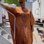 Adrienne C. Moore Instagram - #BTS F O R E V E R A Q U E E N. If nothing else, treat yourself like one everyday! S/O to @lifeofmanek for seeing the vision and helping me put this "fit" together for Kelly. I told her black women love a caftan and a head wrap honey when we're chilling at home. I felt like a true BLACK QUEEN!! 👸🏿 @prettyhardcases @amazonfreevee @primevideo @cbcgem