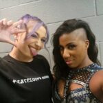 Adrienne Reese Instagram - .@AEW @AEWonTV Chicago! me and minion 400237 3/4 are outta here... and HOLY #Shida!! @BillieStarkz dont think I didn't notice your lack of attempts to help.. we'll be having a chat! #AEWAllOut #ForeverROHChamp #FallenGoddess #TheAlpha #ROHGateKeeper #JoshiKiller #MinionOverlord