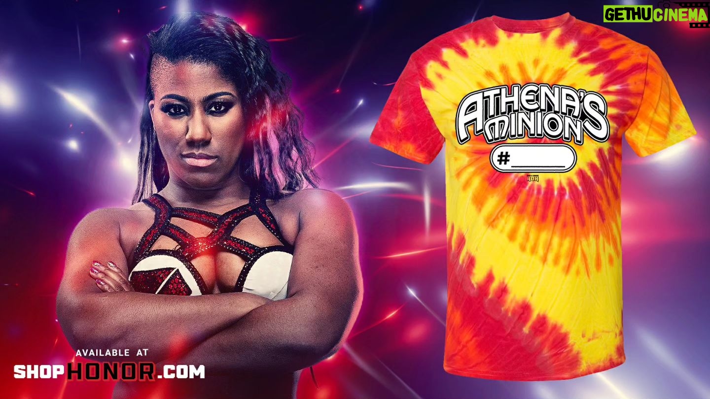 Adrienne Reese Instagram - .@ringofhonor @AEW Oh minions... available this Saturday #AthenasMinionShirt !!!! And if you purchase one. I'll give you your own minion number to put on shirt!! With love and anger -Athena #ForeverROHChamp #FallenGoddess #MinionOverlord #TheAlpha #JoshiKiller #ROHGateKeeper