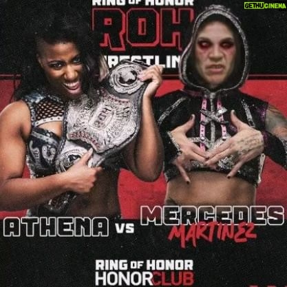 Adrienne Reese Instagram - .@Ringofhonor Tonight your #FallenGoddess will retire broken @RealMMartinez again and this time for good. Tonight I will continue my rule, violence, and dominace on my show! Get the nursing home ready... ha With love and anger, ATHENA #ForeverROHChamp #TheAlpha #MinionOverlord