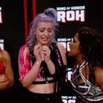 Adrienne Reese Instagram - 🚨 EMERGENCY M.E.M 🚨 #ROH Women’s World Champion @athenapalmer_fg doesn’t sugarcoat anything while speaking to “Minion In Training” @billie_starkz. Watch #ROH TV every Thursday Night on #HonorClub at WatchROH.com