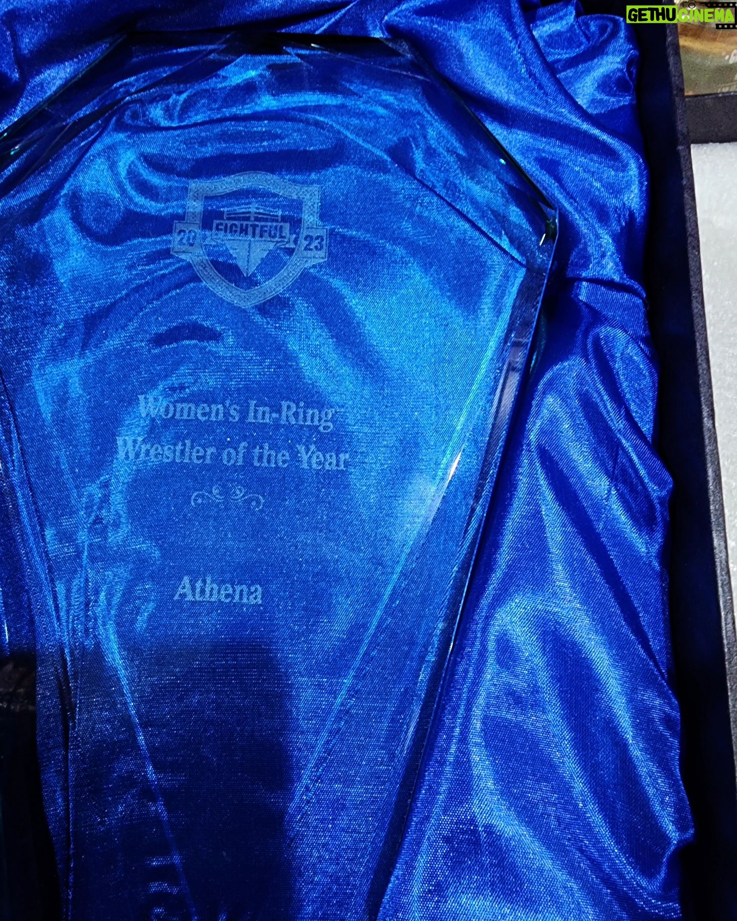 Adrienne Reese - 2.9K Likes - .@fightfulonline
Thank you! This is my 1st award in wrestling and I'd be lying if I said I wasn't teary eyed right now! I worked soo hard last year to perfect my craft, myself, and my show. This year I'll inspire and drive the @ringofhonor AND @Aew women's divisions to new heights!
-Athena