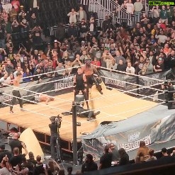 Adrienne Reese Instagram - .@Aew @Aewontv Words can't explain how awesome it was to see @edgeratedr debut and spear everyone out of their shoes!!! I got to live that moment from the crowd and couldn't have been more ecstatic!! Sorry for my screams and shaky vid but I am a fan at heart!!! Welcome Adam!!