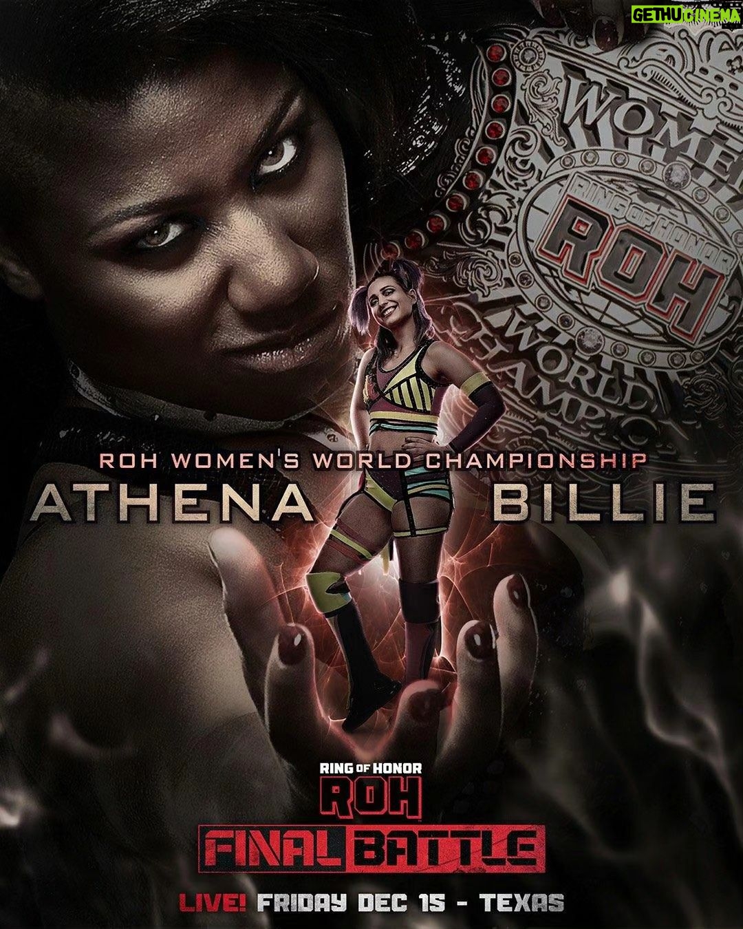 Adrienne Reese Instagram - .@Ringofhonor I'm going to squash her like a bug!!!! #FinalBattle #AndForeverROHChamp #MinionOverLord