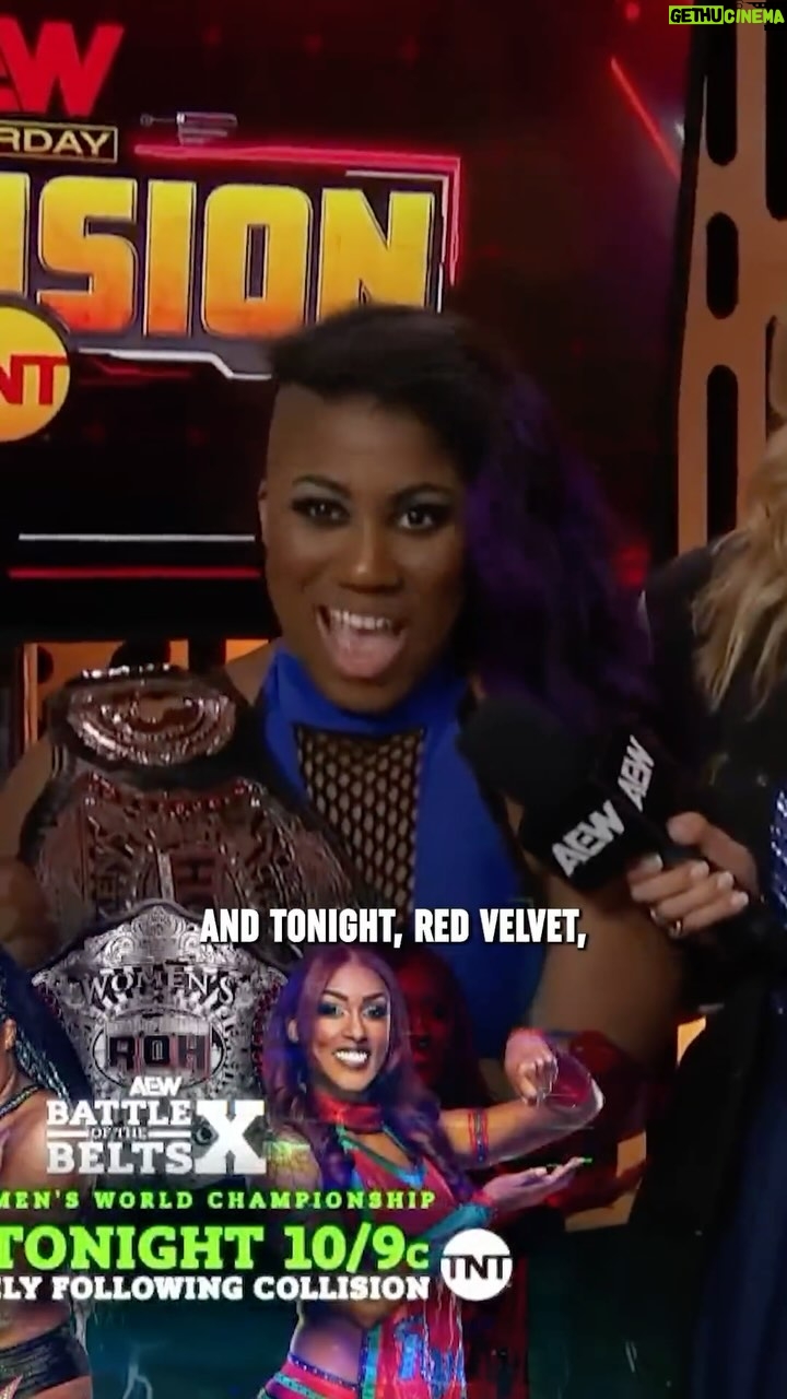 Adrienne Reese Instagram - Before her title defense at #AEWBOTB IMMEDIATELY following Collision, #ROH Women’s World Champion Athena wants to show the world what they’ve been missing in the MAIN EVENT of Battle of the Belts X! Watch #AEWCollision LIVE on TNT!