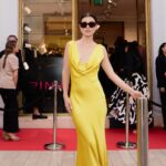 Agustina Palma Instagram - Thank you @pinkoofficial for having me at the Cannes event. I’m very happy to be part of this family. ❤️✨ #pinkoofficial