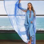 Ahlam Zaimi Instagram - Caftan is a way of saying something through a look💙💦🗨 Photographer :@zakaria_latouri Wearing : @kounouz.officiel Mua: @kenzalazrakmakeup D.a :@simoelalaouii Kocation: @manaos_casablanca . #fypシ #fyp #trend #ramadan #ramadan2024 #morocco🇲🇦 #morocco #shoot #shooting #caftan