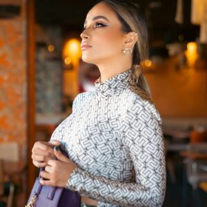 Ahlam Zaimi Instagram - Am I overdressed? Yes? Great!😉
Wearing total look :@elisabettafranchi
📍 @ef_casablanca 
Make up : @mariam_benchekroun_makeup_art 
Hair : @aouatifghraib 
Photos : @kreativeaub 
D.a: @simoelalaouii

#EFFW23 #FALLWINTER2023 #ELISABETTAFRANCHI #efboutique