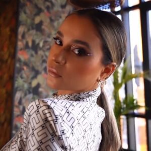Ahlam Zaimi Instagram - Everything looks good with confidence.😈
Total look by : @ef_casablanca × @elisabettafranchi
  Make up : @mariam_benchekroun_makeup_art
  Hair : @aouatifghraib 
 📽 : @kreativeaub 
  @simoelalaouii