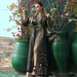 Ahlam Zaimi Instagram - Fez is a vibe ⭐️ Credit @karimaahajja_photography Make up @make_up_by_hala Wearing @missmiya.ma Location @palaisdefes