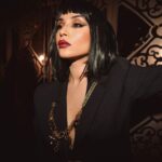 Ahlam Zaimi Instagram - Rule like a queen, shine like Cleopatra😉 Photographed and styled by @othmanessahat Hair: @badr.hairstyle Makeup : @samiacherkaoui.mua Wearing : @lasentinellecasa / @miratendance Location: @fairmontlamarinarabatsale