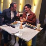 Ahmed Al Fishawy Instagram - أول مره أشتغل مع أستاذ طارق لطفي و الحقيقه أتبسط جداً لأنه هو ممثل من العيار التقيل و من أبسط و أجمل الناس اللي شفتها و أنشأالله نشتغل مع بعض تاني .. من كواليس فيلم السيستم حاليآ بدور العرض 🎥❤️ @tareklotfyofficialacc #fishawy