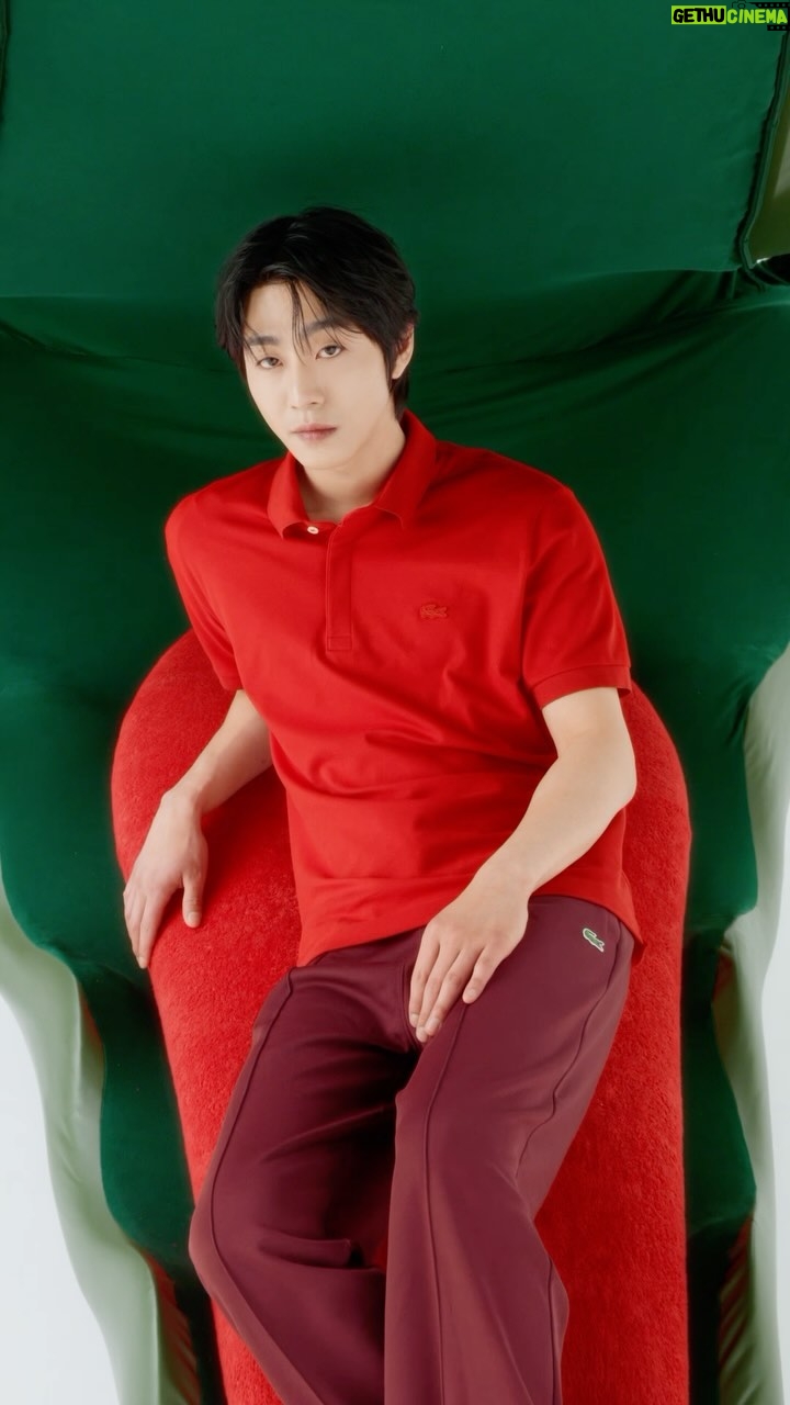 Ahn Hyo-seop Instagram - Bold in the face of the iconic! #PlayBig @imhyoseop embodies a fusion of fearlessness and style with Lacoste/on this legendary encounter.
