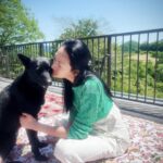 Ai Tominaga Instagram - ⁡ 🌲🐕‍🦺🌿🦉🌲 今日はいい天気だったね ベルも気持ち良さそうでした