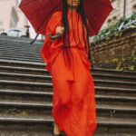 Aisha Dee Instagram – Even the rain couldn’t stop these fits. Wearing @cosstores_au Atelier in Rome #COSAustralia
