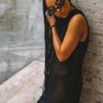 Aisha Dee Instagram – Even the rain couldn’t stop these fits. Wearing @cosstores_au Atelier in Rome #COSAustralia