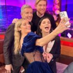 Aisling Bea Instagram – #aliceandjack EP 2 airs tonight on @channel4 but ALL 6 eps are NOW on All4❤️. So live your life how you see fit. 
These are recent bits of press pics I was too lazy/ without the spirit of the 20 year old I consider myself to be to do social media for. I tag all the things I wear because they are pretty much all from nice small companies, often female founded who are doing the lard’s work. And also people ask & this way is less admin for ole Beazer. 

1 – Myself & Domhnall looking like proud godparents at a christening on @latelaterte show last week (Working Girl power suit dress loaned from female tailor company who I LOVE @thedecklondon_ & earrings from London company @alighieri_jewellery which I got years ago & adore)

2 – With @thewhitmore & @patrickielty – we had much fun, thanks for having us on the show all Irish people get nervous about doing. 

3 @thismorning with my Queen @alisonhammond55 & cousin from Wexford @dermotoleary (wearing my @queensofarchive dress which is always a handy go-to.)

4 – A pale spread in between two tanned slices. The gal’s gals @joannemcnally & @voguewilliams having me as their prestigious 3rd ever guest on @mtgmstore podcast. Out now. 

5 – At the @bafta screening & q&a wearing Irish designer @robynlynchireland 

6 Another shout out to @thedecklondon_ for my pink suit for the @bafta @vanityfair party – yes I know my phone case is awful, but she’s mine & I never forget her in taxis. 

7 The gorgeous @michelle_kinsella_makeup & @bernadetteb_ from @hairpeople.salon doing a great job at grooming me, so to speak. Thanks also to @rowan.qms at @qmsmedicosmetics for making my face less of a mess & shining me up in time. 

8 My Mam and Aunt Bernie looking gorgeous & me wearing the hell out of my Donegal tweed @thelandskein – an Irish slow fashion brand founded by a lovely lady who makes things you buy to wear for a lifetime. 

9 @chooselove necklace by @racheljacksonjewellery with profits going to the charity. 

10 With the lovely @gabbylogan @gareththomasofficial  @acuthbert14 @jj.chalmers on Sin Bin wearing old clothes which in no way matched the sport’s brief. 

#aislingrecommendsecoorsociallyconsciousbrandseverydayuntilxmas