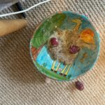 Aisling Bea Instagram - Some hopeful content: I accidentally elbowed my bowl of Weetabix which then slid off my bedside table and fell onto my new carpet, landing like THIS. The giraffe’s raspberry tits, not arse, to the sky, with its bitty contents intact, facing the heavens as if I’d placed it there carefully. Sure, one wheaty, mushed raspberry didn’t make it and now has carpet on it, but WHO AM I TO COMPLAIN about a tiny edge of a fly’s wing in the ointment? Miracles CAN happen. This really has set me up for a day which I can only imagine will have more incredible things to come. ***I’ve been given no money by Weetabix or raspberries to do this post. I don’t know if the outcome would have been the same, worse, or better with another leading breakfast brand or fruit.