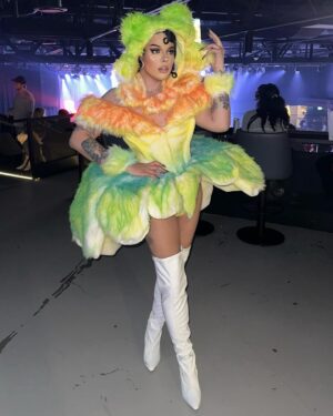Aja Instagram - GP FF RUNWAY 🏆& OTA RUNWAY $2500 💰 @ World AIDS Day Ball: Fashion Icons in Toronto, Canada 🇨🇦 Aja Miyake Mugler 〽️〽️

👗 by @connormccalden
