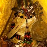 Aja Instagram - Happy Oshun Feast Day 💛✨🪶 I don’t gotta say much. Ibu kole has had me embraced in her vultures wings carrying me to safety. I never forget that amongst all the hype of everyone wanting to be a child of Oshun, I was so shook when I had gotten my head marked, and they told me I was her daughter. Over these years, I have learned why I am her child, and I continue to learn every step of the way. I am thankful for all the lessons that she has taught me, I am thankful for the love she has brought into my life, the family that she has brought into my life, I am humbled always by everything she tells me. In ita they told me not to cry in front of her. But this Orisha has touched my heart so many times that I find it so hard not to cry, tears of joy and release. I wear her crown with joy and with pride. Between God (Olodumare), Oshun and Obatala; I continue to grow and feel more and more complete. It has been a great year when I look back at it because I finally found the courage to start working Orisa again, and congregate and rejoin with family. Old and new. I was able to attend añas and engage in the community as well as meet other Olorisa & Lagba Lagba making connections and celebrating our culture. On this very day, I choose a new path of no longer focus on the past and negative experiences that I have encountered within the tradition. Button now look forward an honor the positive experiences that I have had and will have.