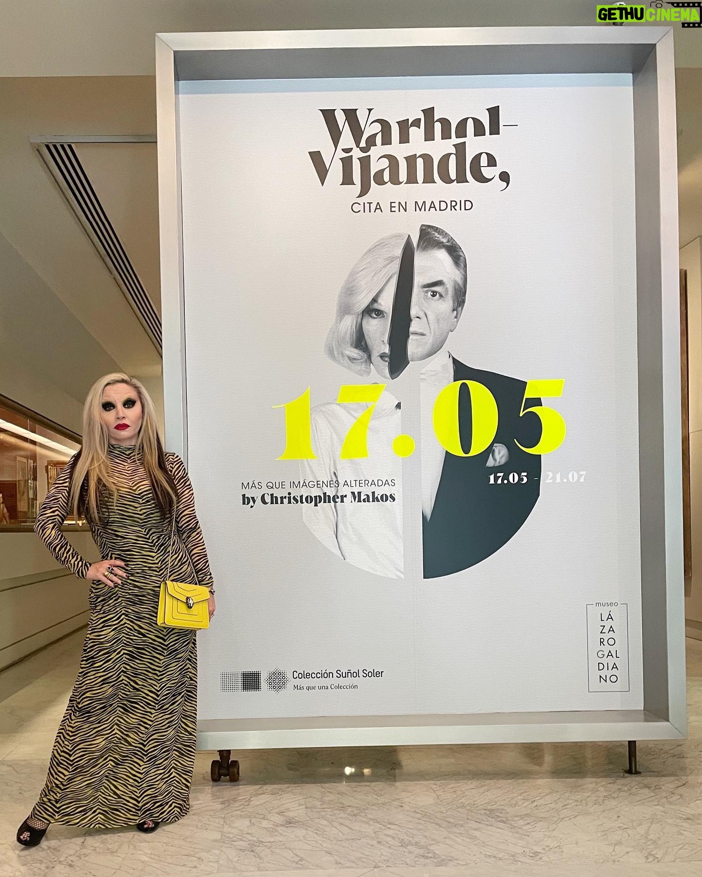 Alaska Instagram - Ayer en la inauguración de la exposición Warhol-Vijande-Makos. Vale la pena visitarla en el contexto de esa maravilla que es el @museolazarogaldiano. Gracias a todos en el museo, desde su directora, conservador, administrativos, guardarropía, bedeles, personal de limpieza… ¡así da gusto! Y de nuevo gracias a @coleccionsunolsoler por contar conmigo para este proyecto. Fotos mías y de @pedro.munster. * Esta publicación es una comunicación sobre mis diversas actividades profesionales - es información para mis seguidores - entiendo que la libertad de compartir esto se sobrentiende en la naturaleza misma de las redes sociales