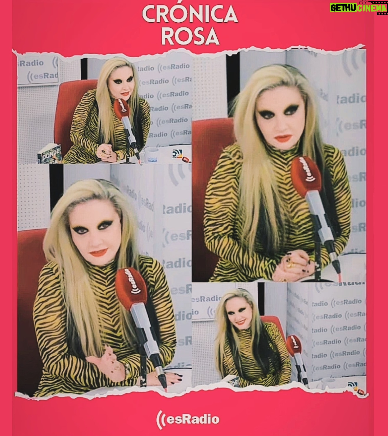 Alaska Instagram - Esta mañana en mi colaboración habitual en la Crónica Rosa de @eslamananadefjl @esradiooficial, capturada en cámara, porque también nos podéis ver en el canal de YouTube. Gracias @joxean_02 por recogerlo 💖 * Esta publicación es una comunicación sobre mis diversas actividades profesionales - es información para mis seguidores - entiendo que la libertad de compartir esto se sobrentiende en la naturaleza misma de las redes sociales